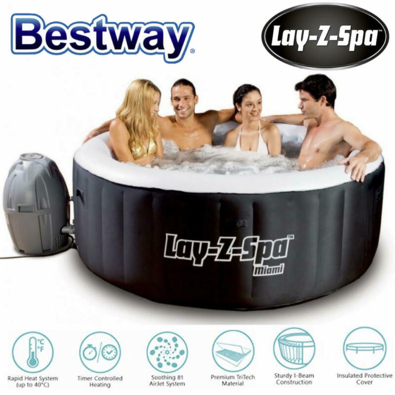 Bestway Lay Z Spa Inflatable Spa Outdoor Portable Airjet Massage Bath