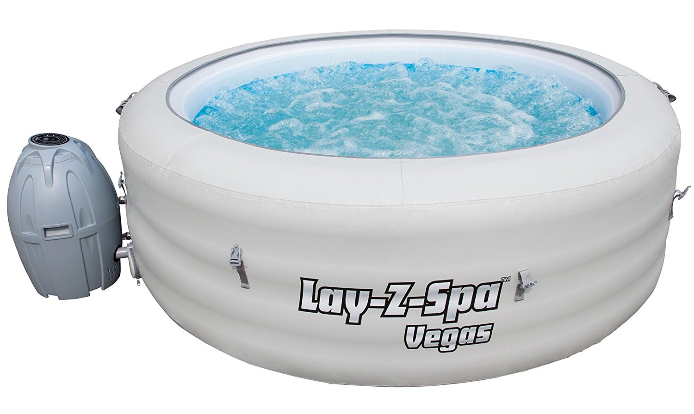 LayZSpa Vegas Inflatable Portable Hot Tub Spa, 46 Person for sale