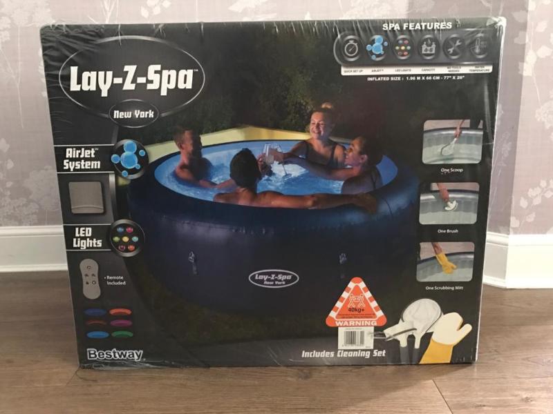 Bestway Lay Z Spa New York Inflatable Hot Tub Brand New Boxed For Sale From United Kingdom