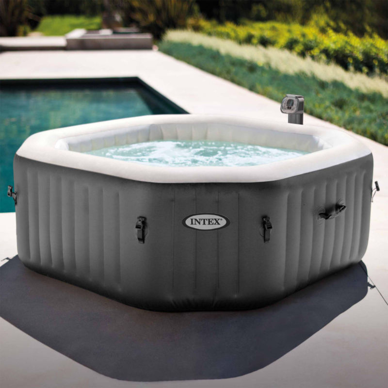 Intex 120 Bubble Jets 4 Person Octagonal Purespa Hot Tub Portable