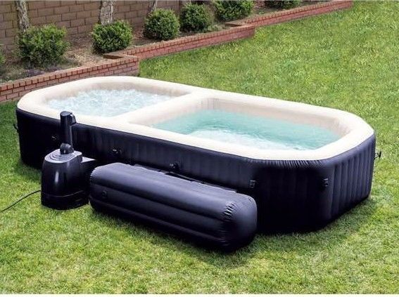 heated inflatable pool