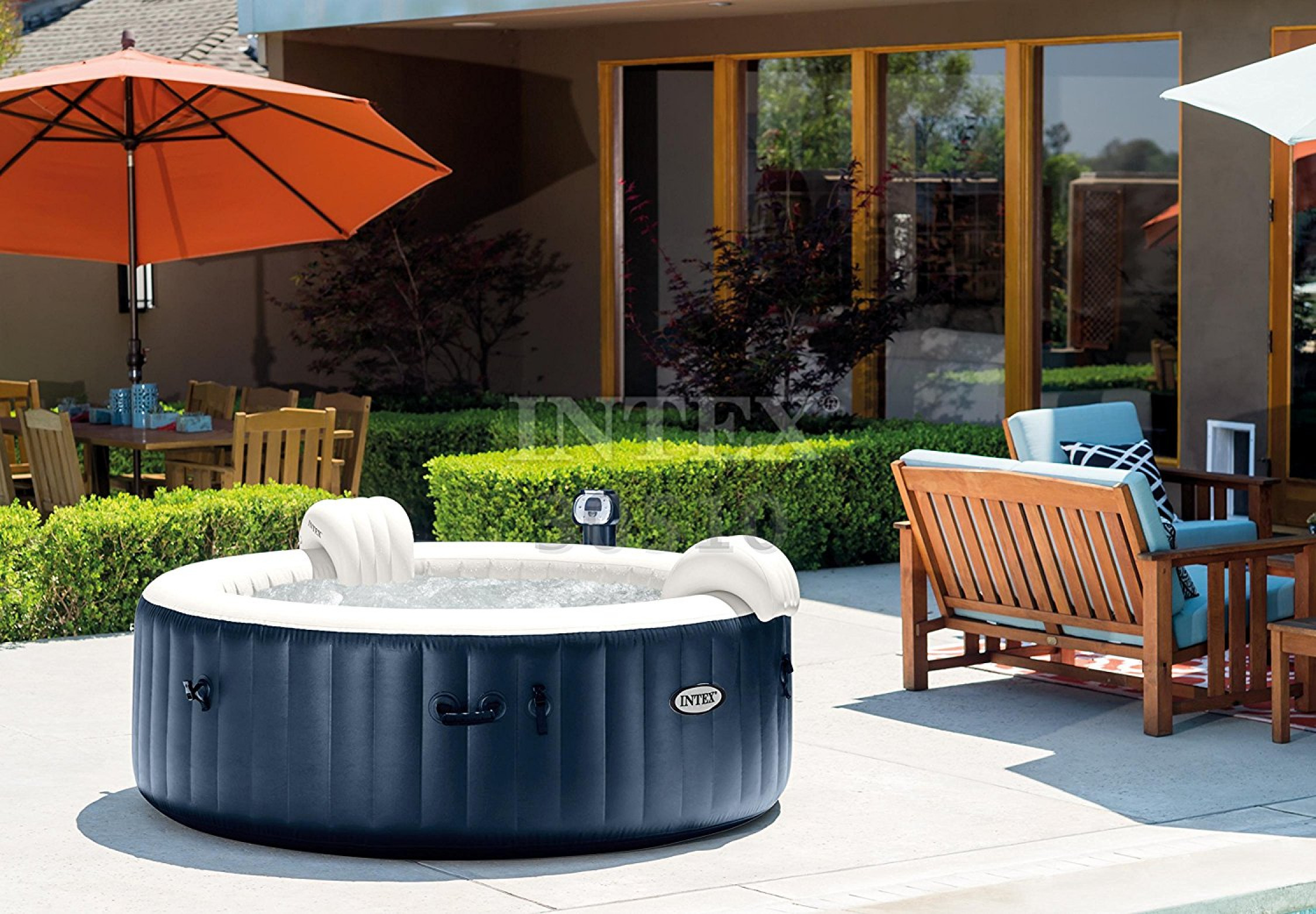 Intex Pure Spa 6 Person Inflatable Portable Heated Bubble Hot Tub For Sale From United States
