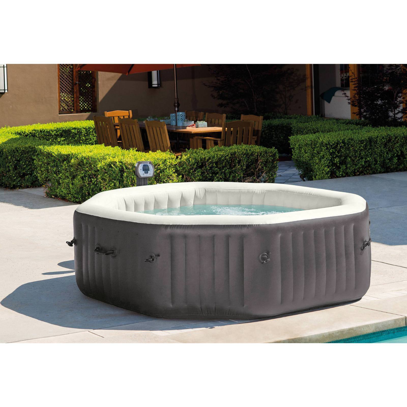 Intex 6 Person Octagonal Portable Inflatable Hot Tub Spa Patio Garden Furniture For Sale From