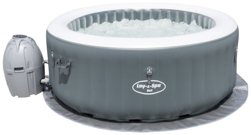 Bestway Lay-Z-Spa Bali 669L 4 Person 81 Air Jet Led Round Spa Hot Tub ...