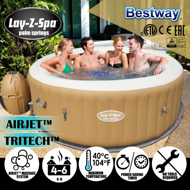 Bestway Lay Z Spa Inflatable Spas Portable Outdoor Spa Hot Tub 4 6 Ppl 54129 For Sale From Australia