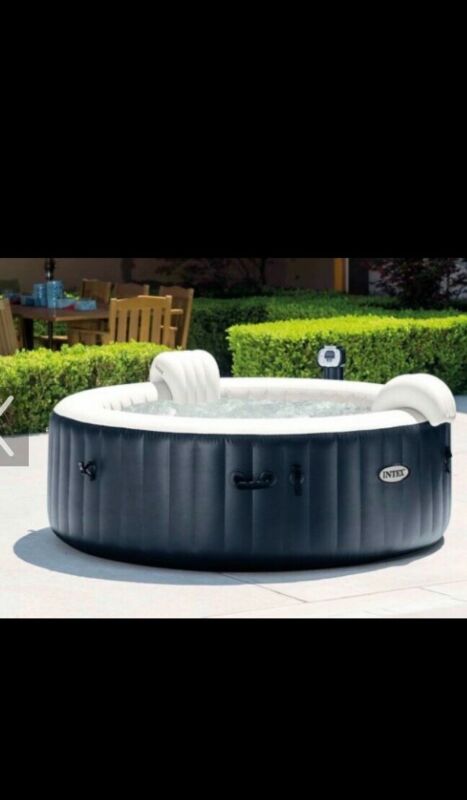 intex purespa hot tub and pool