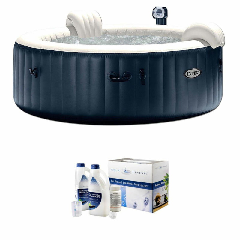 intex purespa hot tub and pool