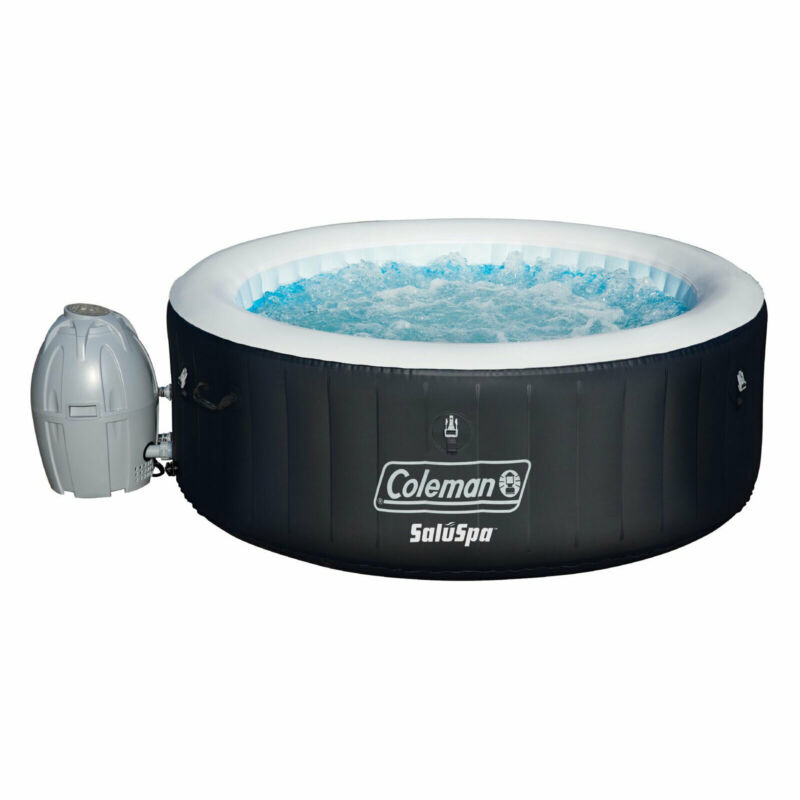 Coleman Saluspa 4-Person Portable Inflatable Outdoor Spa Hot Tub (Used) for...