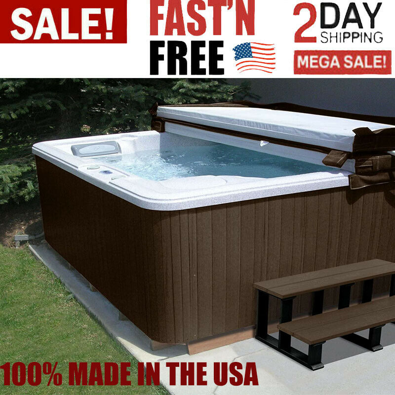 Hot Tub Cabinet Spa Replacement Kit Weathered Acorn Fade Resistant