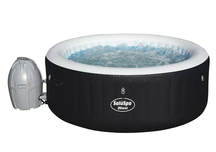 Bestway 54124 Saluspa Portable 4-Person Round Inflatable Hot Tub Spa