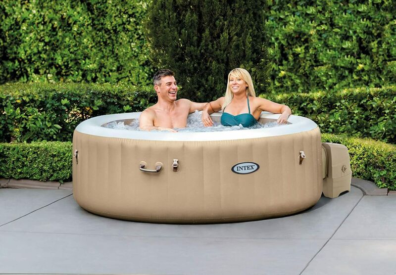 intex purespa hot tub and pool