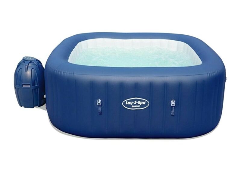 Lay-Z-Spa Hawaii Hot Tub, 120 Airjet Massage System 6 Person Hot Tub ...