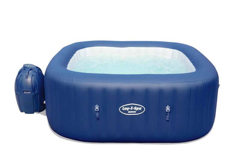 Lay-Z-Spa Hawaii Hot Tub 120 Airjet Massage System Inflatable Spa for ...