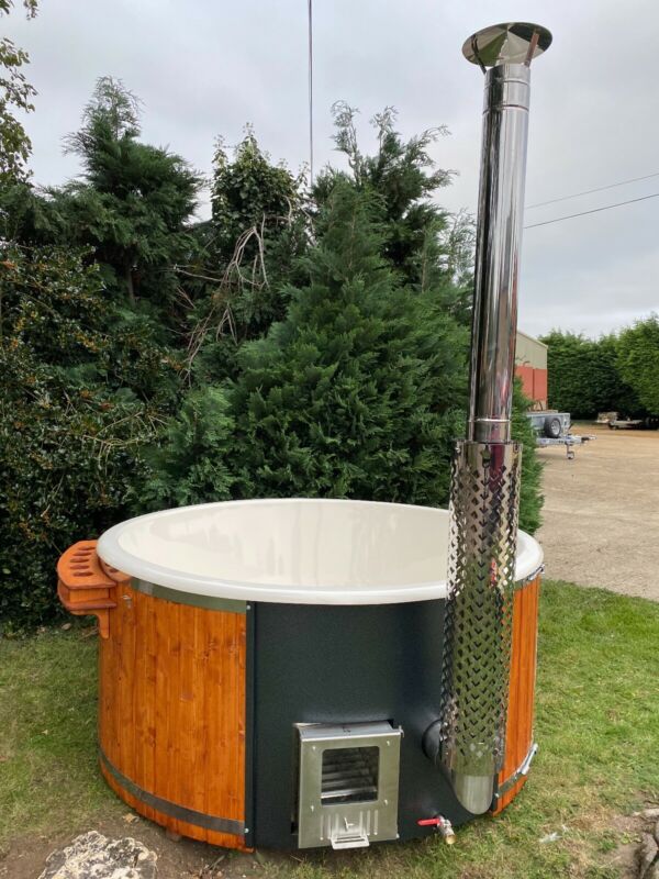 Deluxe Fibreglass Hot Tub Led Prep Wood Fired. Rrp £3599! New for sale