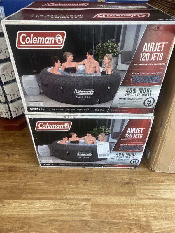 Coleman Inflatable Hot Tub Saluspa Cali Airjet 24 Person 71" X 26" W/cover for sale from United