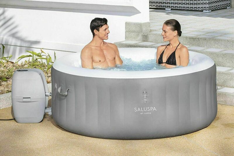 New Bestway E St Lucia Saluspa Airjet Inflatable Hot Tub X
