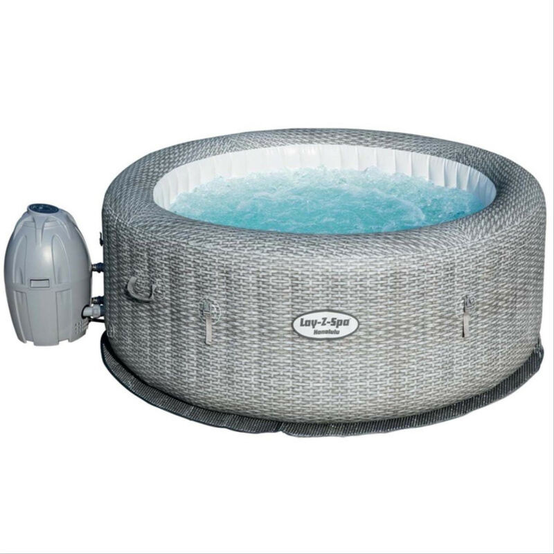 Lay-Z-Spa Honolulu 6 Person Airjet Led Hot Tub - 2021 Model With Freeze ...