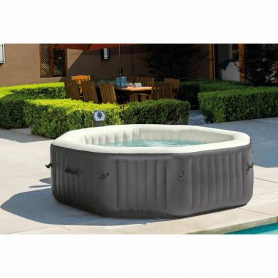Intex 6 Person Octagonal Portable Inflatable Hot Tub Bubble Spa 28417wl Open Box For Sale From United States On Hot Tubs Usa Com