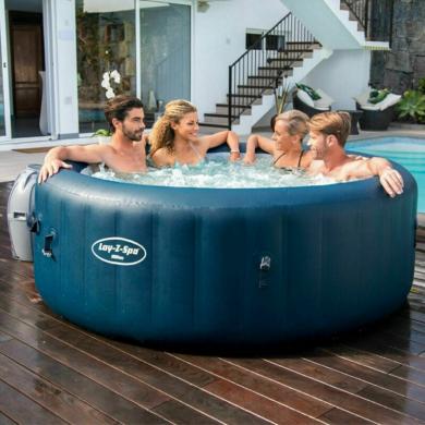 Bestway Lay-Z-Spa Lazy Milan Inflatable Hot Tub 6 Person Capacity Brand ...